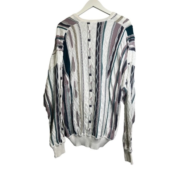 St. Croix | Vintage Coogi Style Knit Sweater Sz XL - Picture 2 of 8